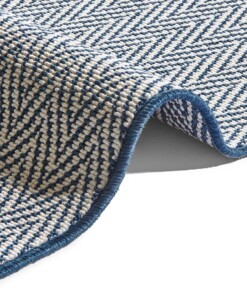 Modern Vloerkleed Ida - donkerblauw/crème - close up, thumbnail Modern Vloerkleed Ida - donkerblauw/crème - close up, thumbnail