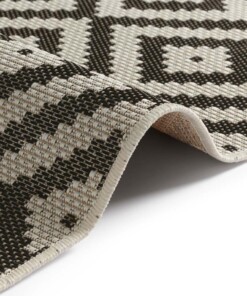 Scandinavisch buitenkleed Summer - zwart - close up, thumbnail