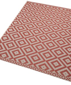 Scandinavisch buitenkleed Summer - rood - overzicht schuin, thumbnail Scandinavisch buitenkleed Summer - rood - overzicht schuin, thumbnail