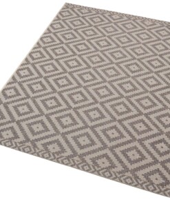 Scandinavisch buitenkleed Summer - taupe/grijs - overzicht schuin, thumbnail Scandinavisch buitenkleed Summer - taupe/grijs - overzicht schuin, thumbnail