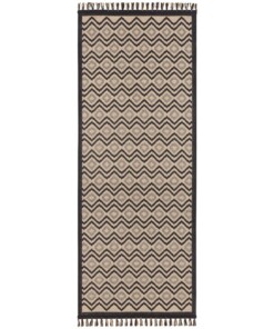 Scandinavische loper Skagen - beige/zwart - overzicht boven, thumbnail Scandinavische loper Skagen - beige/zwart - overzicht boven, thumbnail