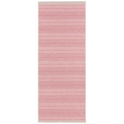Loper binnen & buiten Caribbean - roze - overzicht boven