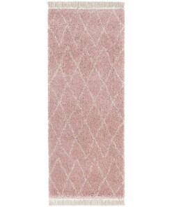 Loper hoogpolig Jade - roze/crème - overzicht boven, thumbnail Loper hoogpolig Jade - roze/crème - overzicht boven, thumbnail