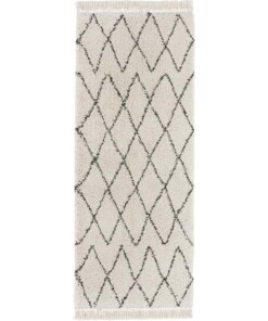 Loper hoogpolig Jade - crème - overzicht boven, thumbnail