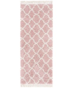 Loper hoogpolig Pearl - roze/crème - overzicht boven, thumbnail Loper hoogpolig Pearl - roze/crème - overzicht boven, thumbnail