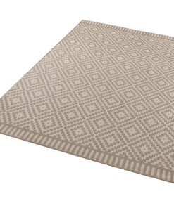 Design binnen & buiten vloerkleed ruiten Breeze - taupe - overzicht schuin, thumbnail Design binnen & buiten vloerkleed ruiten Breeze - taupe - overzicht schuin, thumbnail