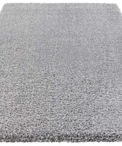 Hoogpolig vloerkleed Talence Elle Decoration - grijs - overzicht schuin, thumbnail