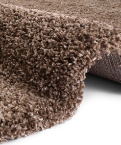 Hoogpolig vloerkleed Talence Elle Decoration - bruin - close up, thumbnail