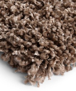Hoogpolig vloerkleed Talence Elle Decoration - bruin - close up, thumbnail