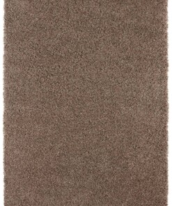 Hoogpolig vloerkleed Talence Elle Decoration - bruin - overzicht boven, thumbnail