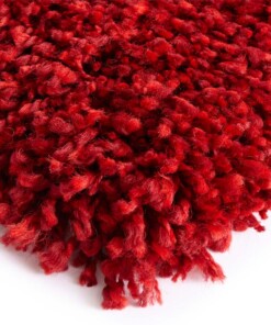 Hoogpolig vloerkleed Talence Elle Decoration - rood - close up, thumbnail