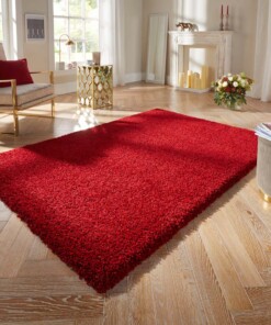 Hoogpolig vloerkleed Talence Elle Decoration - rood - sfeer