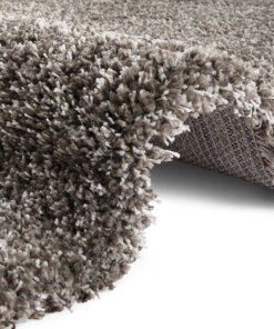 Hoogpolig vloerkleed Tarbes Elle Decoration - grijs - close up, thumbnail