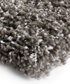 Hoogpolig vloerkleed Tarbes Elle Decoration - grijs - close up, thumbnail