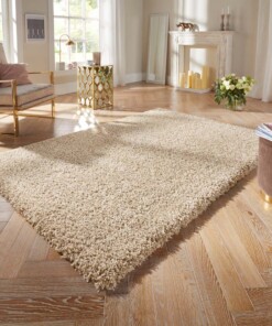 Hoogpolig vloerkleed Tarbes Elle Decoration - beige - sfeer