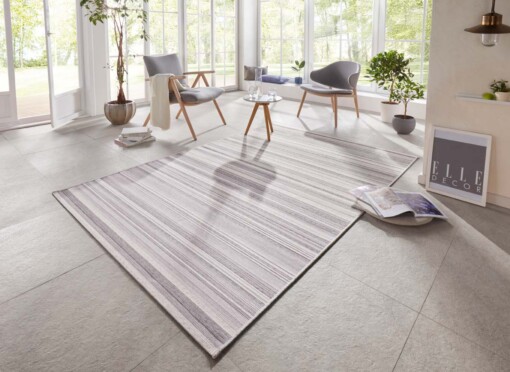 Binnen & buiten vloerkleed Calais Elle Decoration - zilver/grijs - sfeer