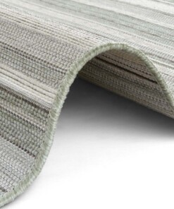 Binnen & buiten vloerkleed Calais Elle Decoration - groen/crème - close up, thumbnail