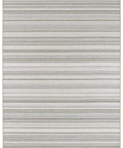 Binnen & buiten vloerkleed Calais Elle Decoration - groen/crème - overzicht boven, thumbnail