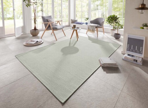 Binnen & buiten vloerkleed Millau Elle Decoration - groen - sfeer