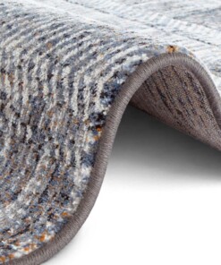 Design vloerkleed Gonesse Elle Decoration - blauw/grijs - close up, thumbnail