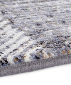 Design vloerkleed Gonesse Elle Decoration - blauw/grijs - close up, thumbnail