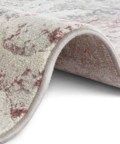 Design vloerkleed Fontaine Elle Decoration - crème/rood - close up, thumbnail