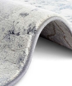 Design vloerkleed Fontaine Elle Decoration - crème/blauw - close up, thumbnail