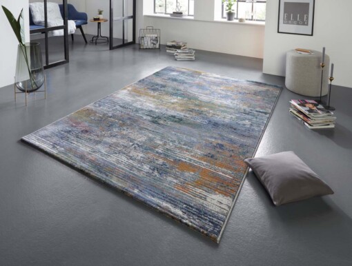 Design vloerkleed Trappes Elle Decoration - meerkleurig - sfeer