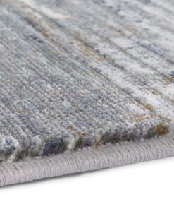 Design vloerkleed Trappes Elle Decoration - zilver/blauw - close up, thumbnail Design vloerkleed Trappes Elle Decoration - zilver/blauw - close up, thumbnail