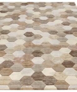 Design vloerkleed Manosque Elle Decoration - beige/bruin - overzicht schuin, thumbnail Design vloerkleed Manosque Elle Decoration - beige/bruin - overzicht schuin, thumbnail