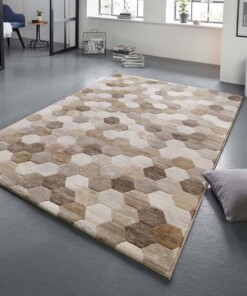 Design vloerkleed Manosque Elle Decoration - beige/bruin - sfeer, thumbnail