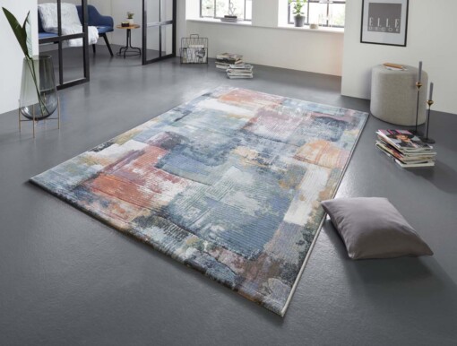 Design vloerkleed Bayonne Elle Decoration - meerkleurig - sfeer
