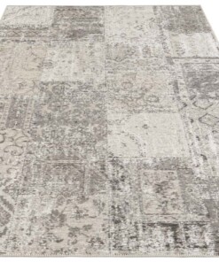 Vlakweef vloerkleed Denain Elle Decoration - beige/antraciet - overzicht schuin, thumbnail Vlakweef vloerkleed Denain Elle Decoration - beige/antraciet - overzicht schuin, thumbnail