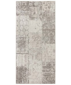 Vlakweef loper Denain Elle Decoration - beige/antraciet - overzicht boven, thumbnail