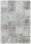 Vlakweef vloerkleed Denain Elle Decoration - grijs/crème - overzicht boven, thumbnail