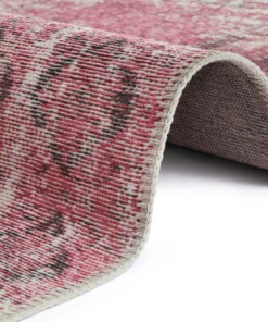 Vlakweef vloerkleed Denain Elle Decoration - roze - close up, thumbnail Vlakweef vloerkleed Denain Elle Decoration - roze - close up, thumbnail