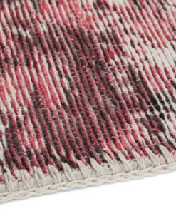 Vlakweef vloerkleed Denain Elle Decoration - roze - close up, thumbnail Vlakweef vloerkleed Denain Elle Decoration - roze - close up, thumbnail