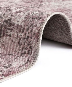Vlakweef vloerkleed Vertou Elle Decoration - roze/zwart - close up, thumbnail Vlakweef vloerkleed Vertou Elle Decoration - roze/zwart - close up, thumbnail