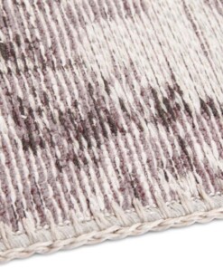 Vlakweef vloerkleed Vertou Elle Decoration - roze/zwart - close up, thumbnail Vlakweef vloerkleed Vertou Elle Decoration - roze/zwart - close up, thumbnail