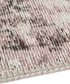 Vlakweef vloerkleed Vertou Elle Decoration - lichtroze/zwart - close up, thumbnail Vlakweef vloerkleed Vertou Elle Decoration - lichtroze/zwart - close up, thumbnail