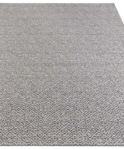 Binnen & buiten vloerkleed Croix Elle Decoration - grijs - overzicht schuin, thumbnail