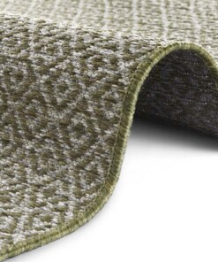 Binnen & buiten vloerkleed Croix Elle Decoration - groen - close up, thumbnail Binnen & buiten vloerkleed Croix Elle Decoration - groen - close up, thumbnail