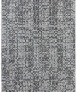 Binnen & buiten vloerkleed Croix Elle Decoration - blauw - overzicht boven, thumbnail Binnen & buiten vloerkleed Croix Elle Decoration - blauw - overzicht boven, thumbnail