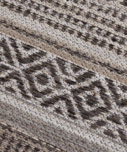 Binnen & buiten vloerkleed Torcy Elle Decoration - taupe/bruin - close up, thumbnail