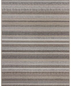 Binnen & buiten vloerkleed Torcy Elle Decoration - taupe/bruin - overzicht boven, thumbnail