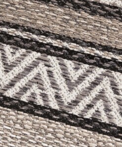 Binnen & buiten vloerkleed Rodez Elle Decoration - zwart/bruin - close up, thumbnail Binnen & buiten vloerkleed Rodez Elle Decoration - zwart/bruin - close up, thumbnail