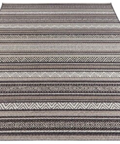 Binnen & buiten vloerkleed Rodez Elle Decoration - zwart/bruin - overzicht schuin, thumbnail Binnen & buiten vloerkleed Rodez Elle Decoration - zwart/bruin - overzicht schuin, thumbnail