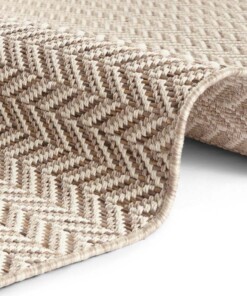 Jute buitenkleed Caen Elle Decoration - crème - close up, thumbnail