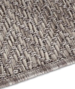 Binnen & buiten vloerkleed Caen Elle Decoration - grijs - close up, thumbnail Binnen & buiten vloerkleed Caen Elle Decoration - grijs - close up, thumbnail