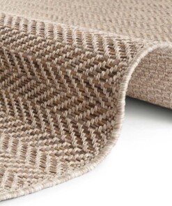 Binnen & buiten vloerkleed Caen Elle Decoration - bruin - close up, thumbnail